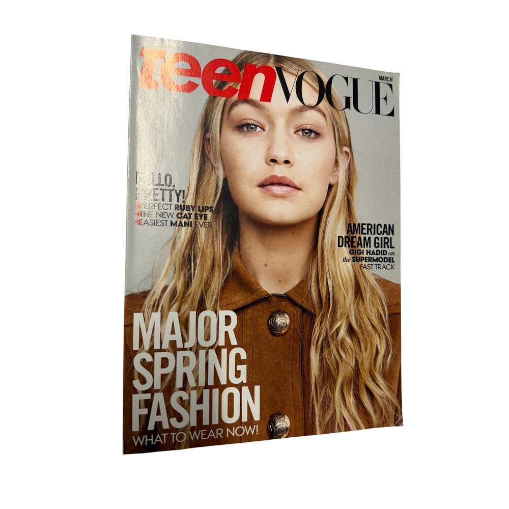 Teen Vogue March 2015 Magazine Gigi Hadid American Dream Girl Cover